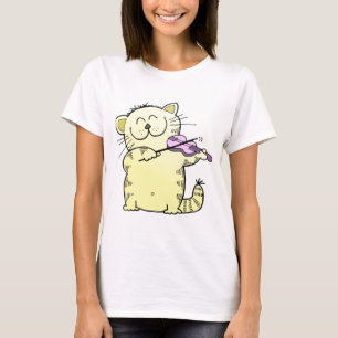 Kitty Play Violin T-Shirt