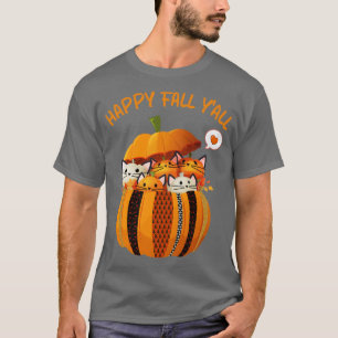 Kitty Pumpkins In A Pumpkin T-Shirt