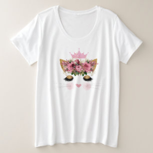 Kitty Queen T-Shirt Plus Size T-Shirt