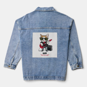 Kitty Rockstar T-Shirt Denim Jacket