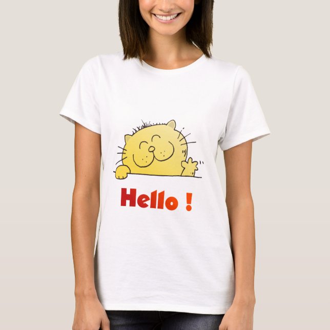 Kitty Says Hello T-Shirt (Front)