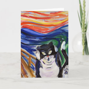 Kitty Scream Greeting Card