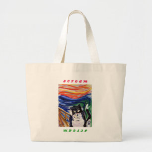 Kitty Scream with Scream Text Bag