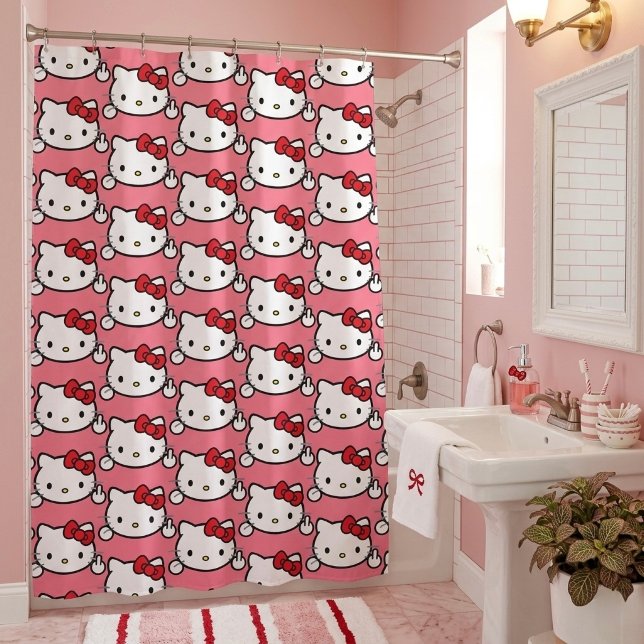 Kitty Shower Curtain (Creator Uploaded)