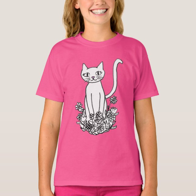 Kitty Sitting Pretty T-Shirt (Front)