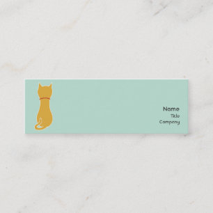 Kitty - Skinny Mini Business Card