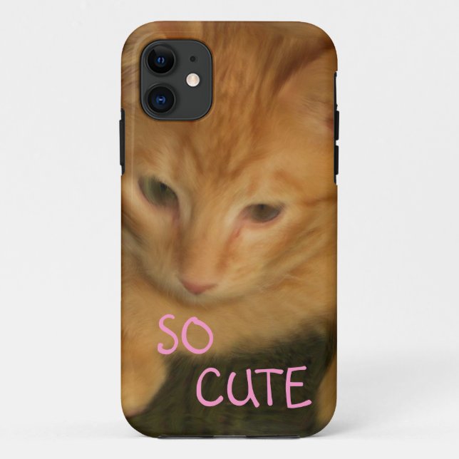 Kitty "SO CUTE" iPhone 5 Case (Back)