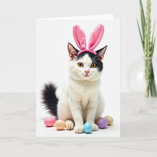 Kitty Springtime Fun Pet Card (Front)