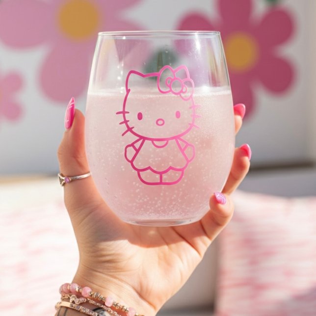 Kitty Stemless Wine Glass (Creator Uploaded)