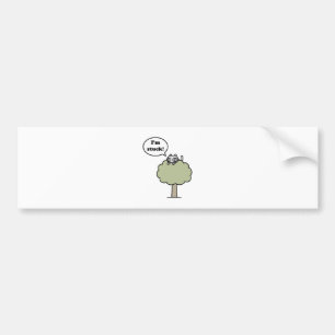 Kitty Stuck In Tree Bumper Sticker