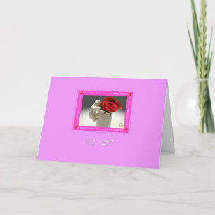 Kitty & Tea Roses Paint the Town Birthday Card