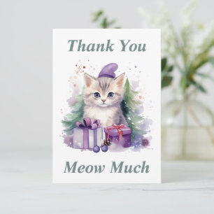Kitty Thank You Card