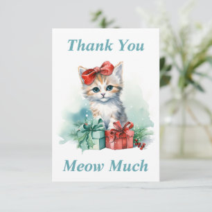 Kitty Thank You Card