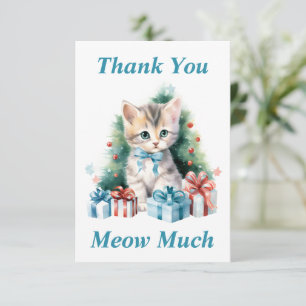 Kitty Thank You Card