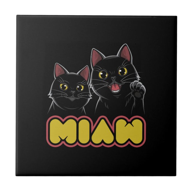 Kitty the brother illustration tile (Front)