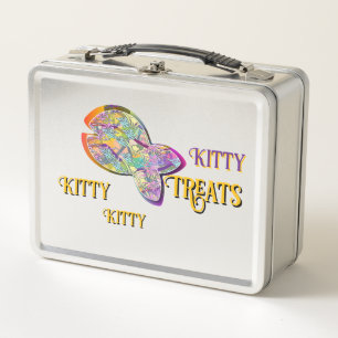 KITTY TREATS  Old School  Metal Lunch Box