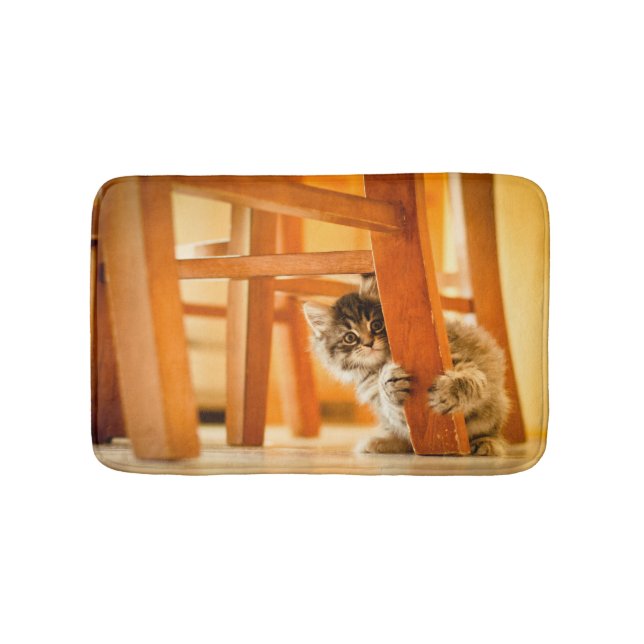 Kitty Under Chair Bath Mat (Front)