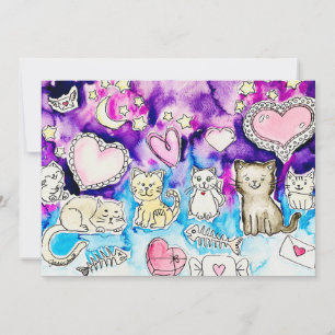 Kitty Valentine Invitation