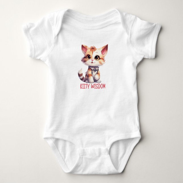 KITTY WISDOM BABY BODYSUIT (Front)