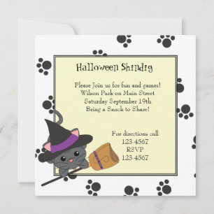 Kitty Witch Cutie Invitation