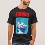 Kitty with large Jaws attacking a mouse PAWS Class T-Shirt<br><div class="desc">Kitty with large Jaws attacking a mouse PAWS Classic T-Shirt</div>