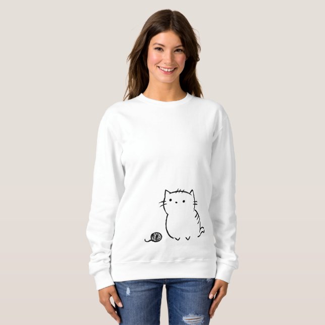 Kitty & Yarn Sweatshirt (Front Full)