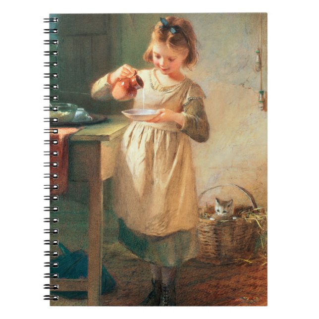 Kitty's Breakfast Spiral Notebook (Front)