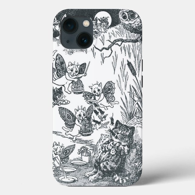 Kitty's Dream of Fairyland, Louis Wain Case-Mate iPhone Case (Back)