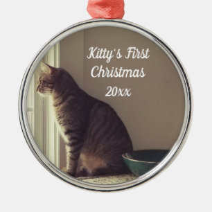 Kitty's First Christmas Metal Tree Decoration
