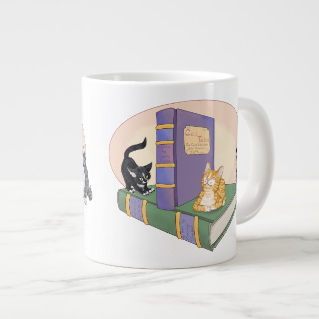 Kitty's Tale Large Coffee Mug (Front Right)