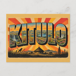 Kitulo Wildflower Serengeti Vintage Travel Art Postcard