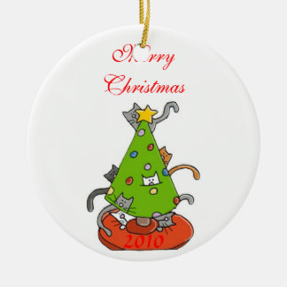 Kity christmas tree ceramic tree decoration