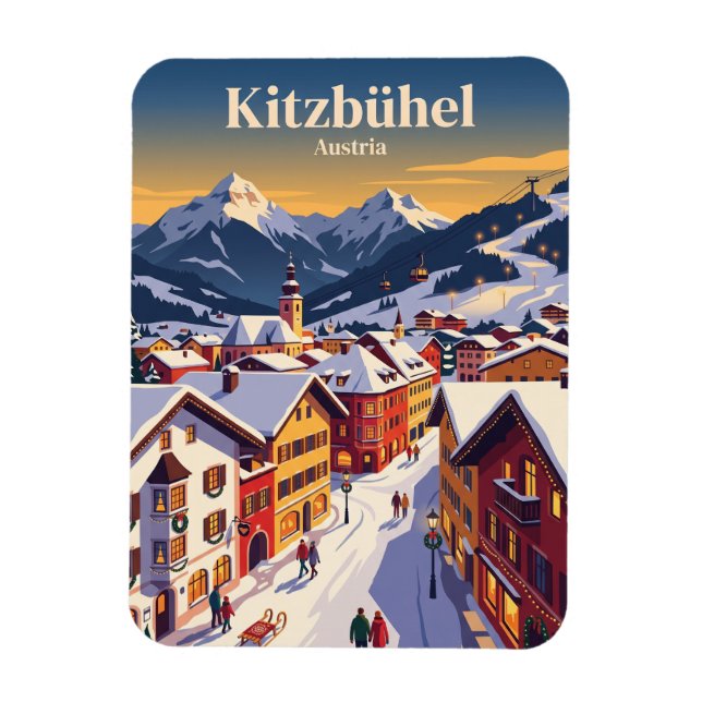 Kitzbühel, Austria Magnet (Vertical)