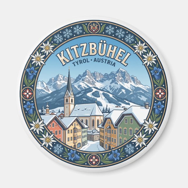 Kitzbühel Austria Magnet (Front)