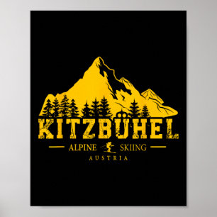 Kitzbühel Austria Ski Resort Alpine Skiing Austria Poster