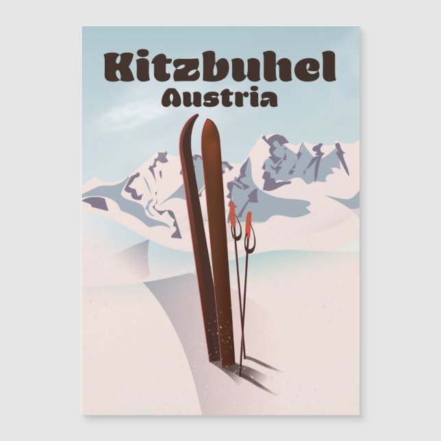kitzbuhel Austrian ski poster (Front)