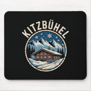 Kitzbühel Winter Ski Adventure Alpine Escape Mouse Pad