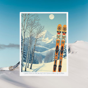 Kitzsteinhorn Austria Österreich ski Postcard
