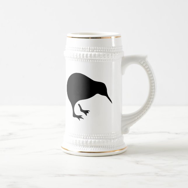 Kiwi All blacks and All Whites New Zealand gear Beer Stein (Right)