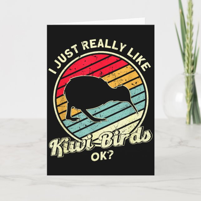 Kiwi &amp; New Zealand Uni-adults Black Cotton, Ly Card (Front)