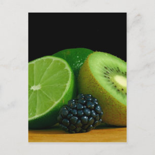 Kiwi and lime postcard