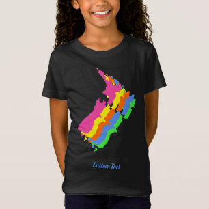 Kiwi Aotearoa New Zealand Bright Colourful Country T-Shirt