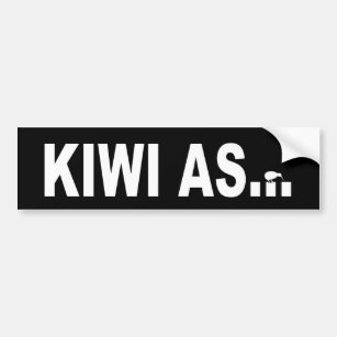 Kiwi as for anyone from New Zealand Bumper Sticker
