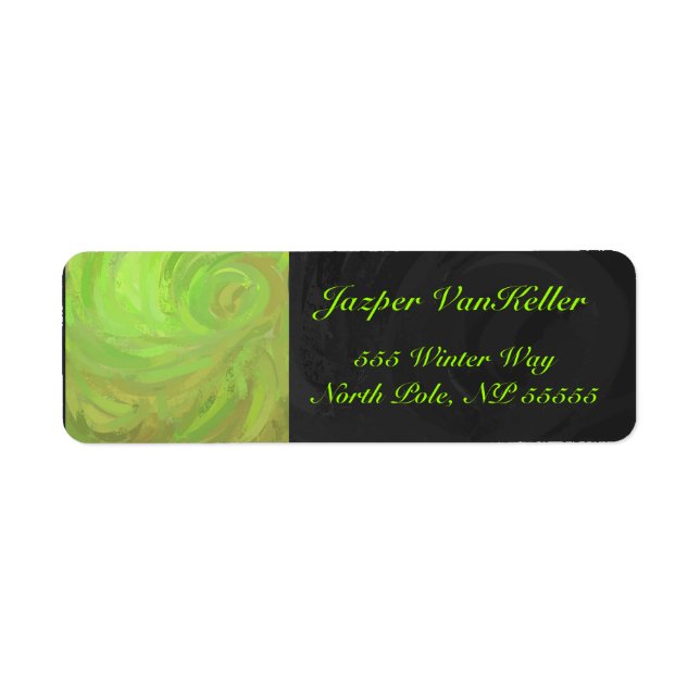 Kiwi Bash Green and Black Monogram (Front)