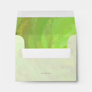 Kiwi Bash Green and Black Monogram Envelopes