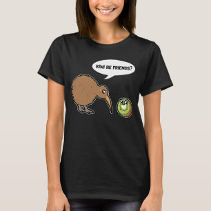 Kiwi Be Friends Cute Kiwi Bird And Kiwi Fruit T-Shirt