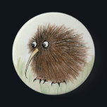 Kiwi Bird 7.5 Cm Round Badge<br><div class="desc">A cute,  chubby little kiwi bird. He is quite the popular character! Take a look at the other fun kiwi bird gifts available in our store below. This design features original artwork by Melissa Rohr,  copyright 2013. All rights reserved.</div>