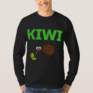 Kiwi Bird and fruit Funny Cute New Zealand Birdwat T-Shirt