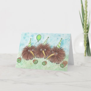 Kiwi Bird Birthday Party Card