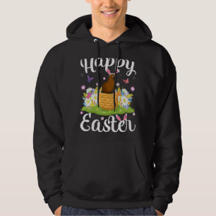 Kiwi Bird Easter Egg Hunting Floral Kiwi Bird East Hoodie